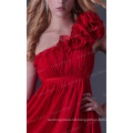 2015 Grace Karin Chiffon One Shoulder Short Red Bridesmaid Dress CL3476